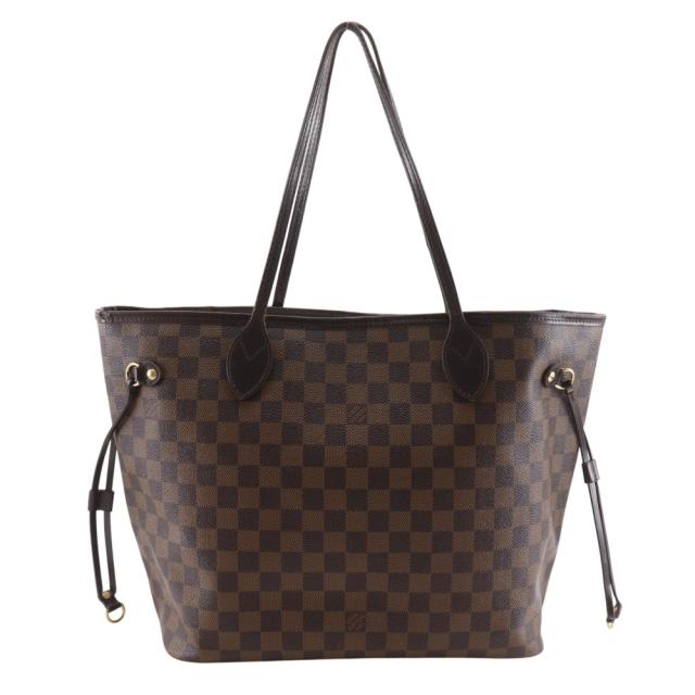LOUIS VUITTON ルイ・ヴィトン ネバーフルMM N41358 ダミエキャンバス 茶 トートバッグ