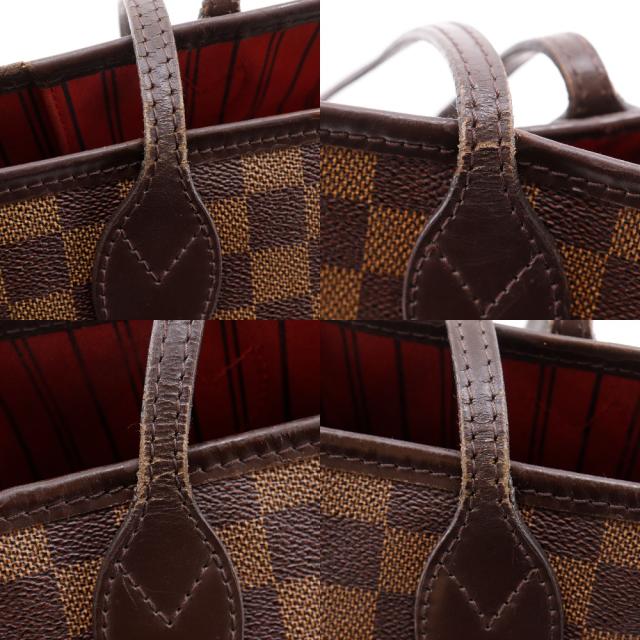 LOUIS VUITTON ルイ・ヴィトン ネバーフルMM N41358 ダミエキャンバス 茶 トートバッグ_14