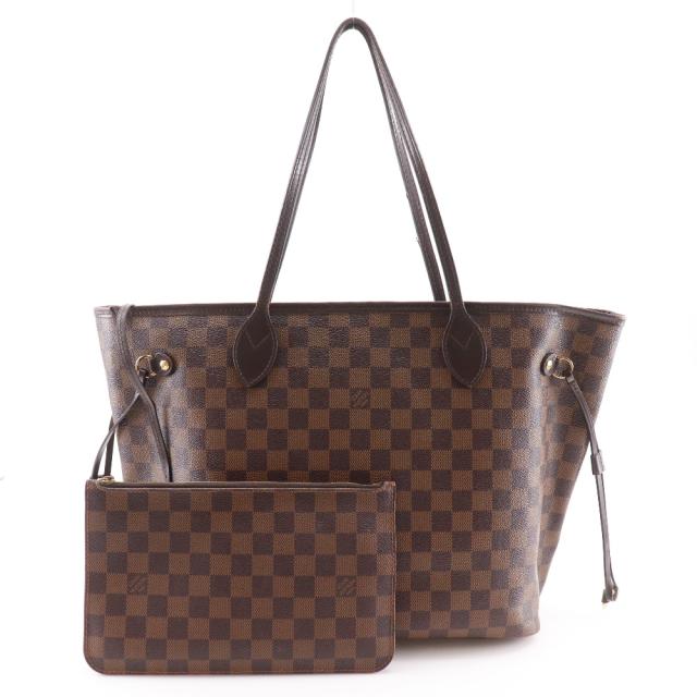 LOUIS VUITTON ルイ・ヴィトン ネバーフルMM N41358 ダミエキャンバス 茶 トートバッグ_17