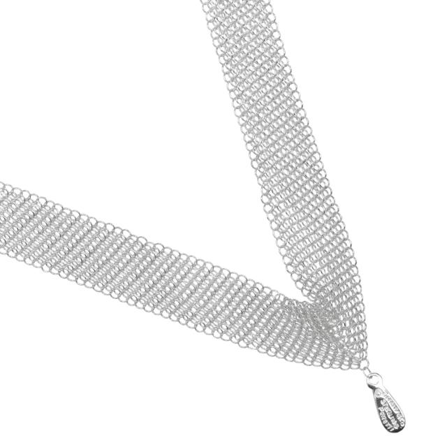 TIFFANY&Co. ティファニー メッシュ シルバー925 ネックレス 14.78g レディース 【中古】
