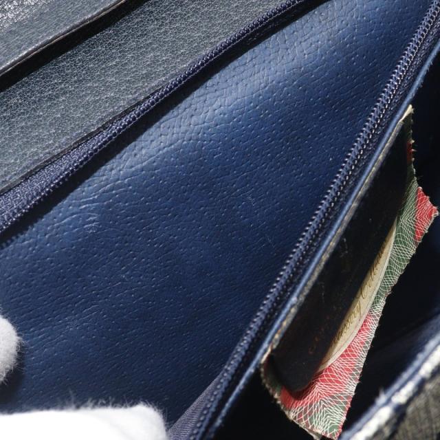 GUCCI グッチ オールドグッチ 2WAYクラッチ 904.02.050 GGプラス グレー/紺 ショルダーバッグ_12