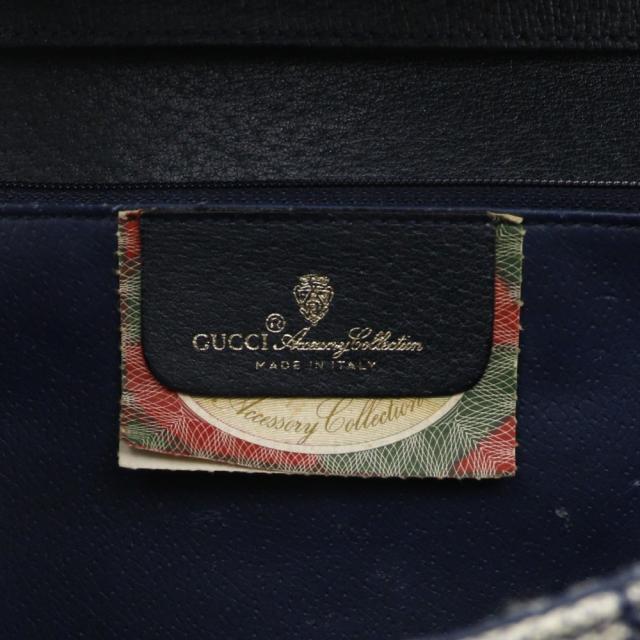 GUCCI グッチ オールドグッチ 2WAYクラッチ 904.02.050 GGプラス グレー/紺 ショルダーバッグ_17