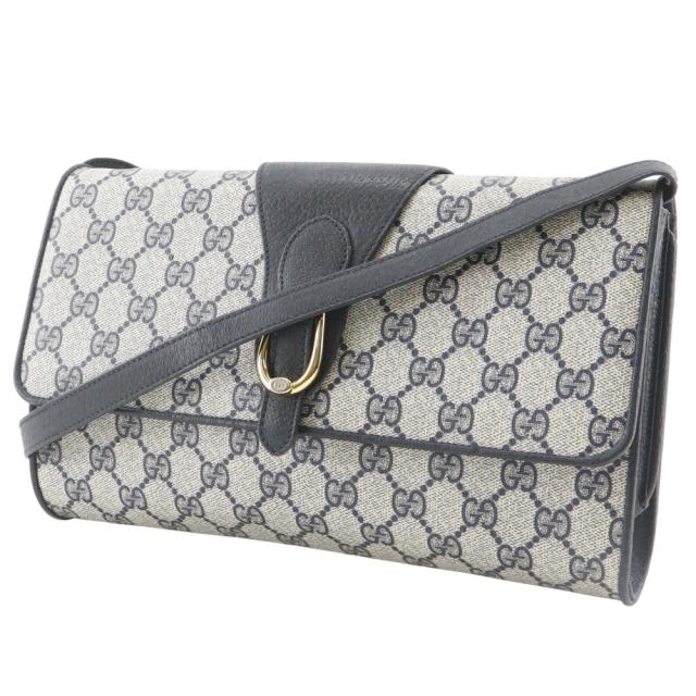 GUCCI グッチ オールドグッチ 2WAYクラッチ 904.02.050 GGプラス グレー/紺 ショルダーバッグ_1