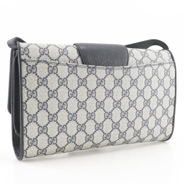 GUCCI グッチ オールドグッチ 2WAYクラッチ 904.02.050 GGプラス グレー/紺 ショルダーバッグ_2