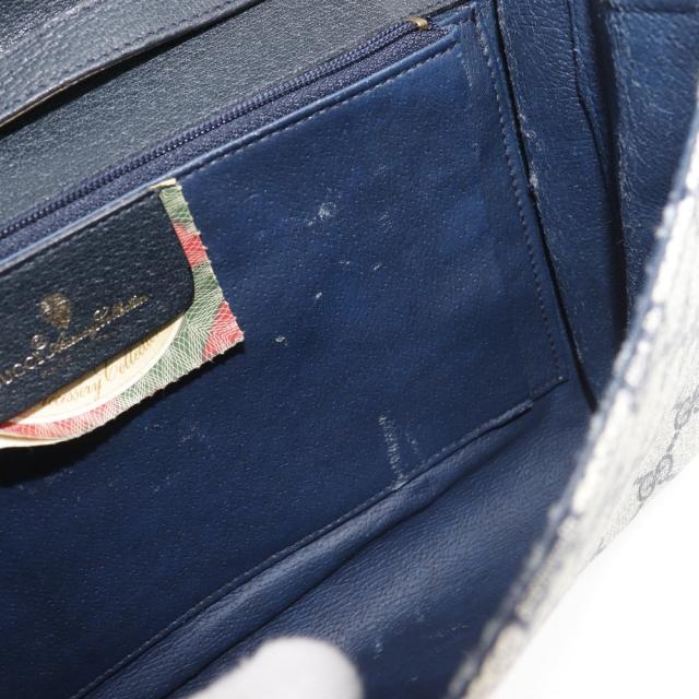 GUCCI グッチ オールドグッチ 2WAYクラッチ 904.02.050 GGプラス グレー/紺 ショルダーバッグ_7
