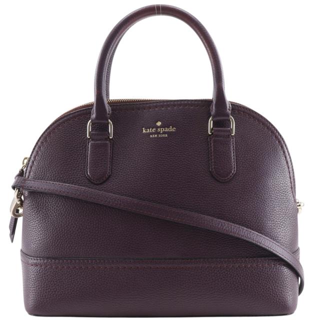 Kate Spade ケイトスペード 2WAYショルダー レザー 紫 ハンドバッグ レディース 【中古】