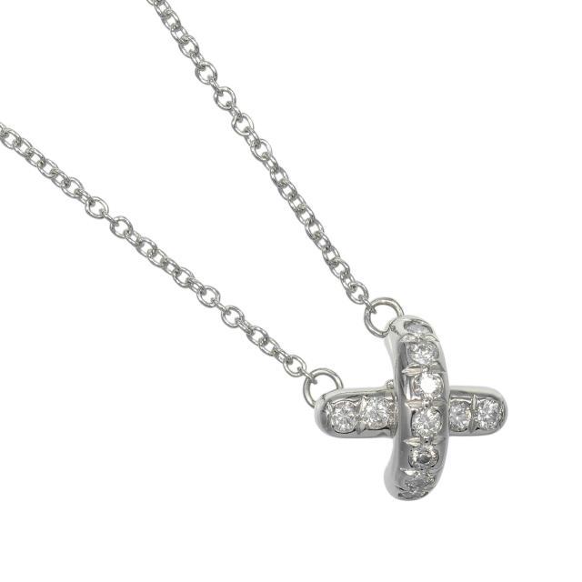 TIFFANY&Co. ティファニー クロスステッチ Pt950プラチナ ネックレス 4.1g レディース 86,900円