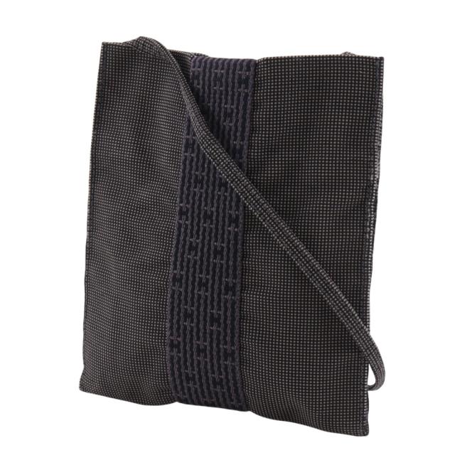 HERMES エルメス エールライン ポシェット ナイロンキャンバス グレー 