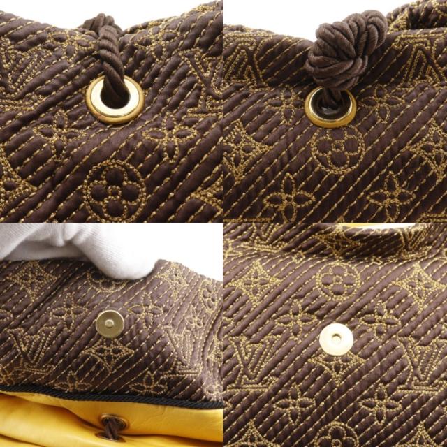 LOUIS VUITTON ルイ・ヴィトン アフリカン・第一人者 ジャかばい立て モノグラム 繻子 茶
