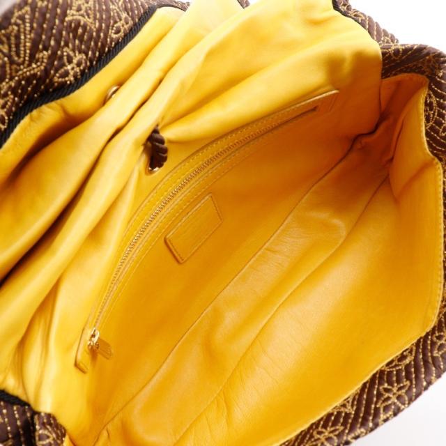 LOUIS VUITTON ルイ・ヴィトン アフリカン・第一人者 ジャかばい立て モノグラム 繻子 茶