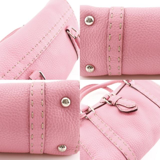 FENDI フェンディ セレリア ミニリンダ 8BR486 カーフ ピンク ハンドバッグ レディース_11