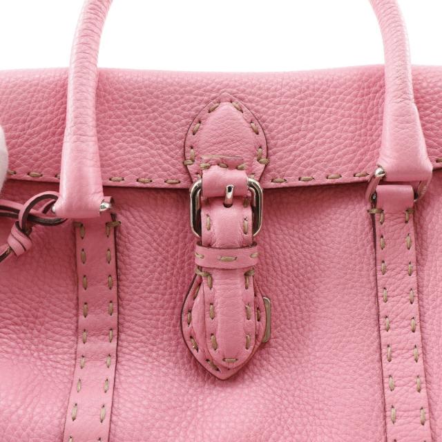 FENDI フェンディ セレリア ミニリンダ 8BR486 カーフ ピンク ハンドバッグ レディース_16