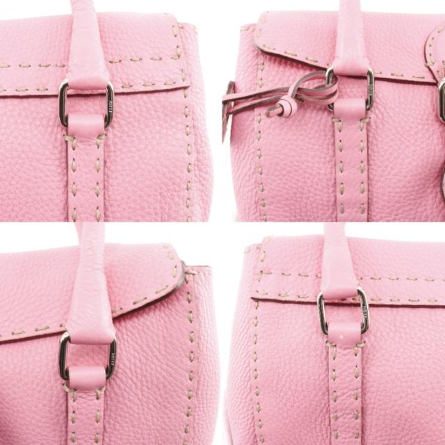 FENDI フェンディ セレリア ミニリンダ 8BR486 カーフ ピンク ハンドバッグ レディース_17
