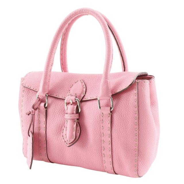 FENDI フェンディ セレリア ミニリンダ 8BR486 カーフ ピンク ハンドバッグ レディース_1