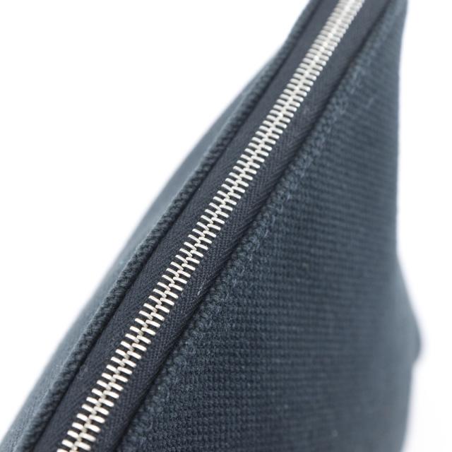 HERMES エルメス イーブーポーチ キャンバス 黒 ポーチ ユニセックス 【中古】_10