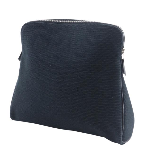 HERMES エルメス イーブーポーチ キャンバス 黒 ポーチ ユニセックス 【中古】_1