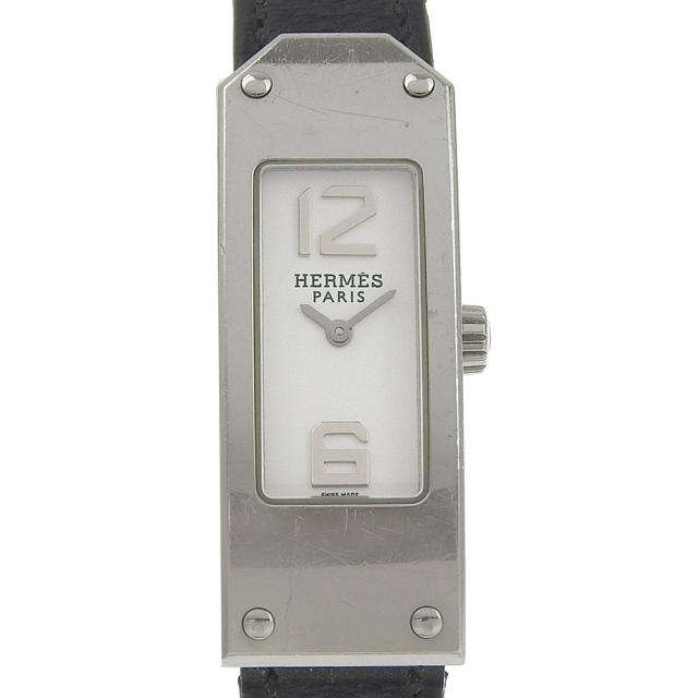 HERMES エルメス ケリー2 KT1.210 SS クオーツ アナログ表示 白文字盤 腕時計 レディース