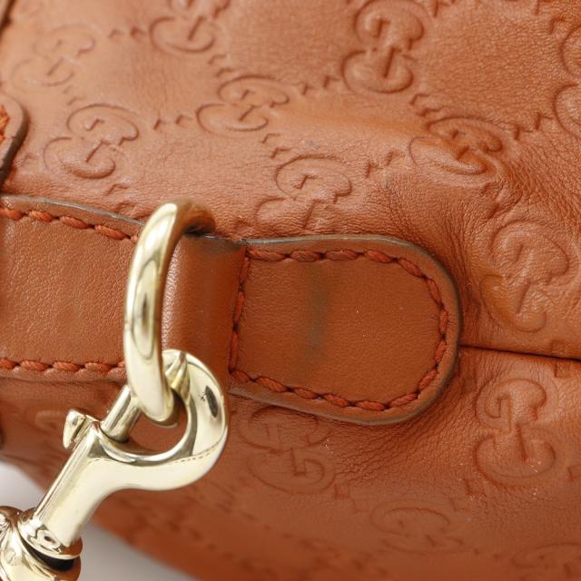 GUCCI グッチ スーキー ディアマンテGG 2WAYショルダー 247902 シマレザー 茶 トートバッグ_10