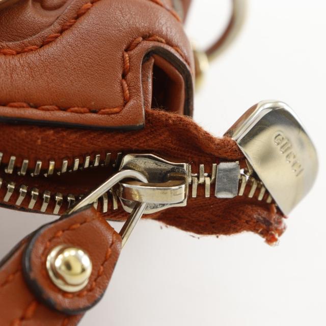 GUCCI グッチ スーキー ディアマンテGG 2WAYショルダー 247902 シマレザー 茶 トートバッグ_8
