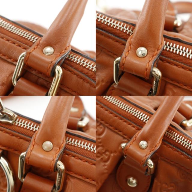 GUCCI グッチ スーキー ディアマンテGG 2WAYショルダー 247902 シマレザー 茶 トートバッグ_15