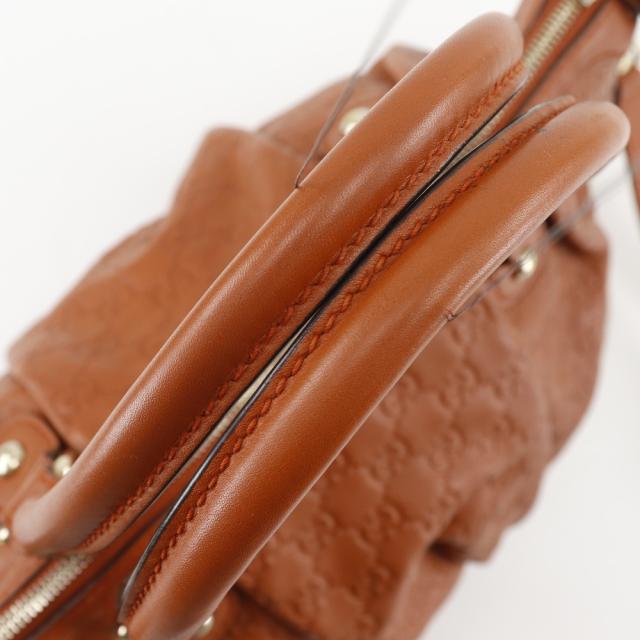GUCCI グッチ スーキー ディアマンテGG 2WAYショルダー 247902 シマレザー 茶 トートバッグ_5