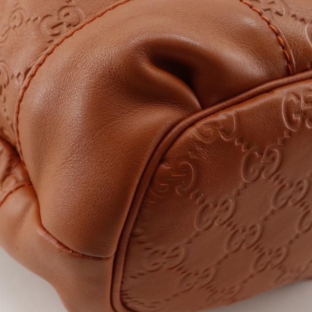 GUCCI グッチ スーキー ディアマンテGG 2WAYショルダー 247902 シマレザー 茶 トートバッグ_3