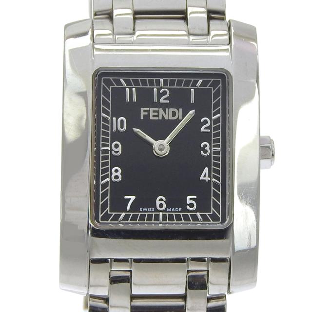 FENDI フェンディ オロロジ 7000L SS クオーツ アナログ表示 ブラック文字盤 腕時計