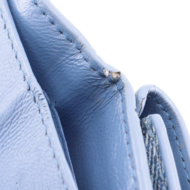 BALENCIAGA バレンシアガ コンパクトウォレット 593813 レザー デニム 水色 三つ折り財布_12
