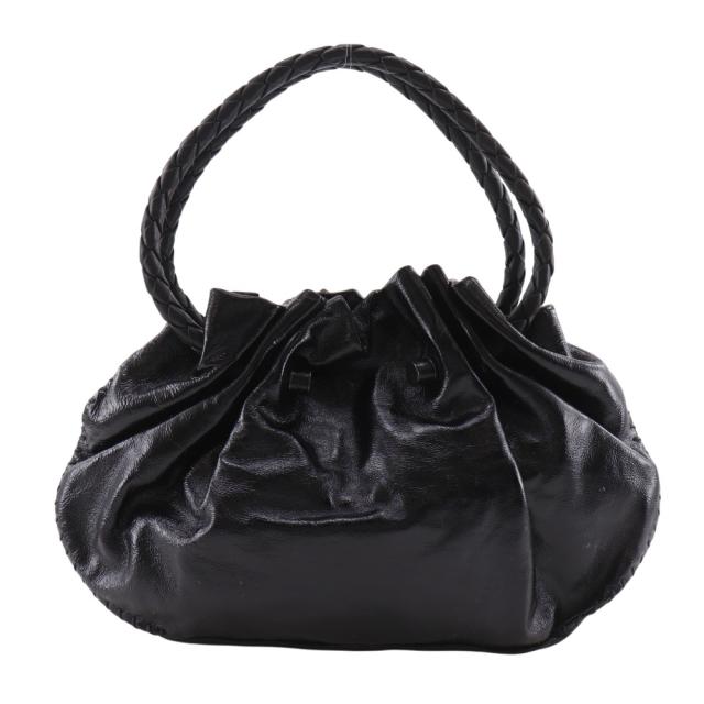 BOTTEGAVENETA ボッテガヴェネタ イントレチャート レザー 黒 トートバッグ レディース