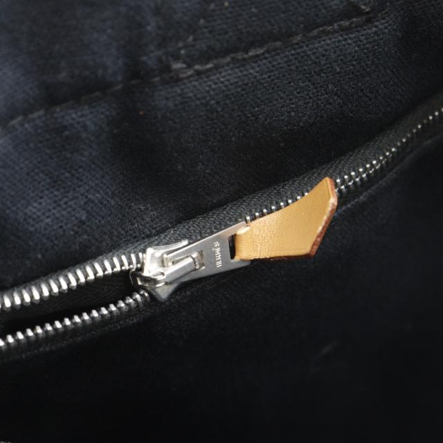 HERMES エルメス フールトゥPM キャンバス 黒 ハンドバッグ ユニセックス 【中古】_10