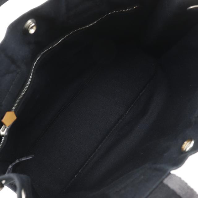 HERMES エルメス フールトゥPM キャンバス 黒 ハンドバッグ ユニセックス 【中古】_5