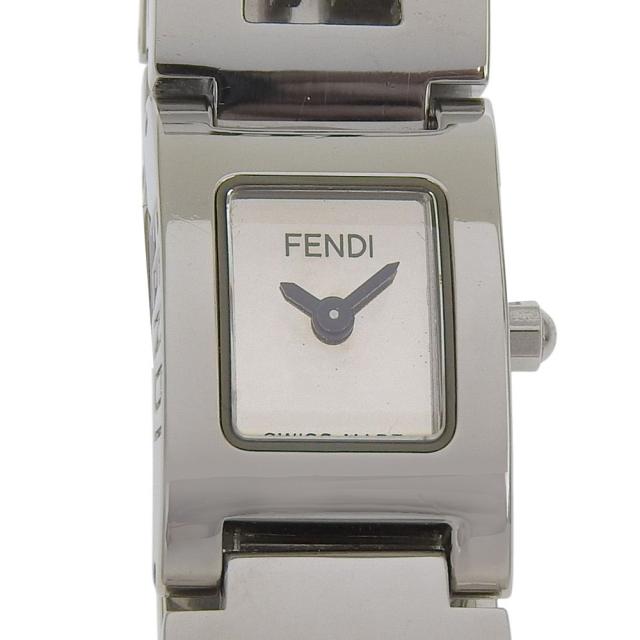FENDI フェンディ ロゴタイプ 3150L SS 石英 アナログ書きあらわす しろがね色文字記号盤 ウオッチ レディース