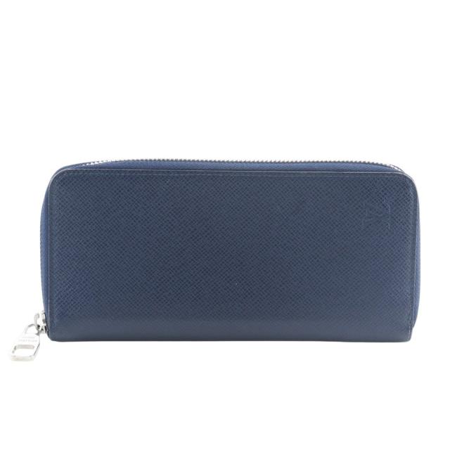 LOUIS VUITTON ルイ・ヴィトン ジッピーウォレット･ヴェルティカル M32837 タイガ オセアン 紺
