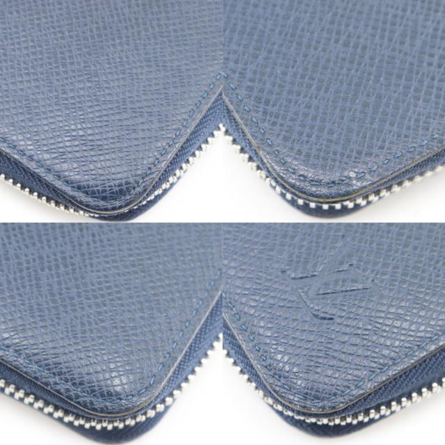 LOUIS VUITTON ルイ・ヴィトン ジッピーウォレット･ヴェルティカル M32837 タイガ オセアン 紺_4