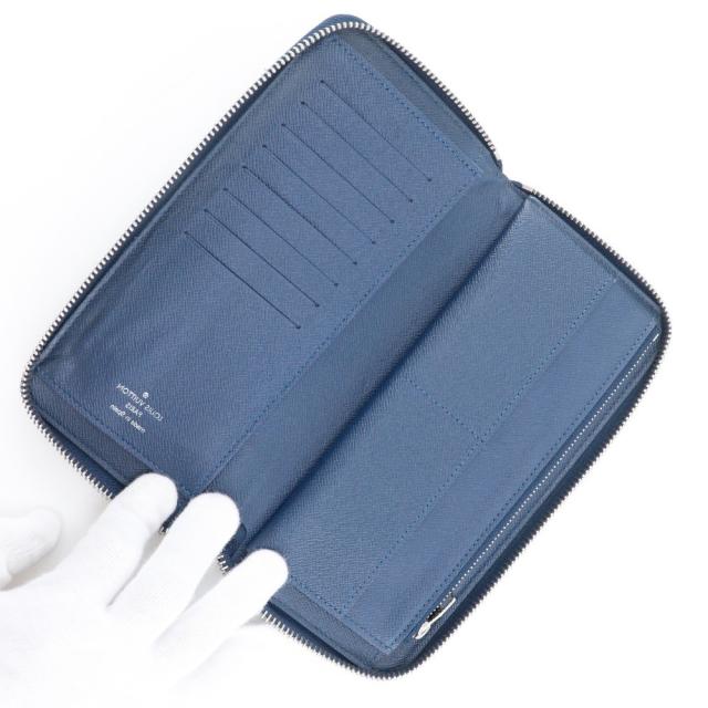 LOUIS VUITTON ルイ・ヴィトン ジッピーウォレット･ヴェルティカル M32837 タイガ オセアン 紺_5