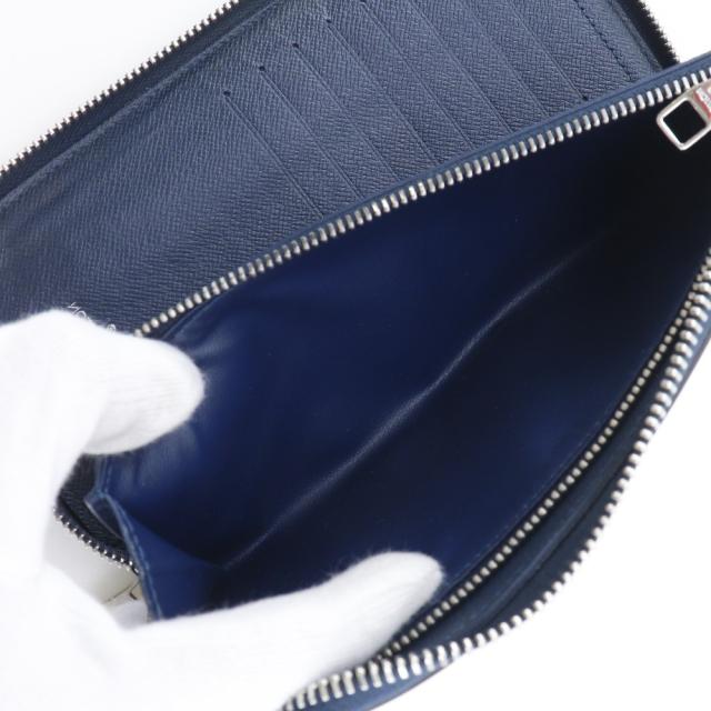 LOUIS VUITTON ルイ・ヴィトン ジッピーウォレット･ヴェルティカル M32837 タイガ オセアン 紺_6