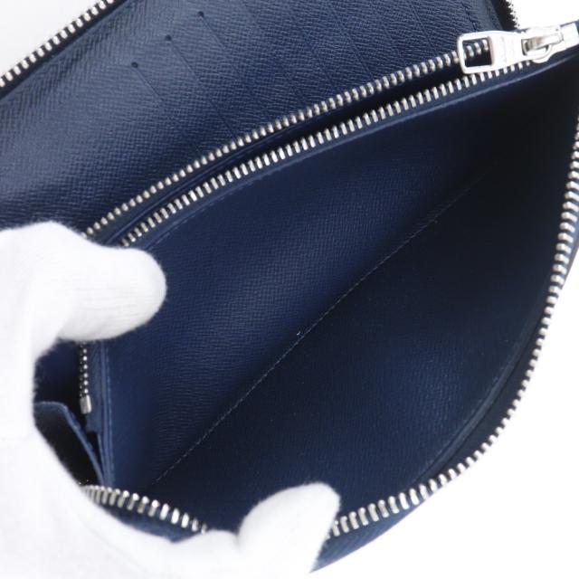 LOUIS VUITTON ルイ・ヴィトン ジッピーウォレット･ヴェルティカル M32837 タイガ オセアン 紺_7