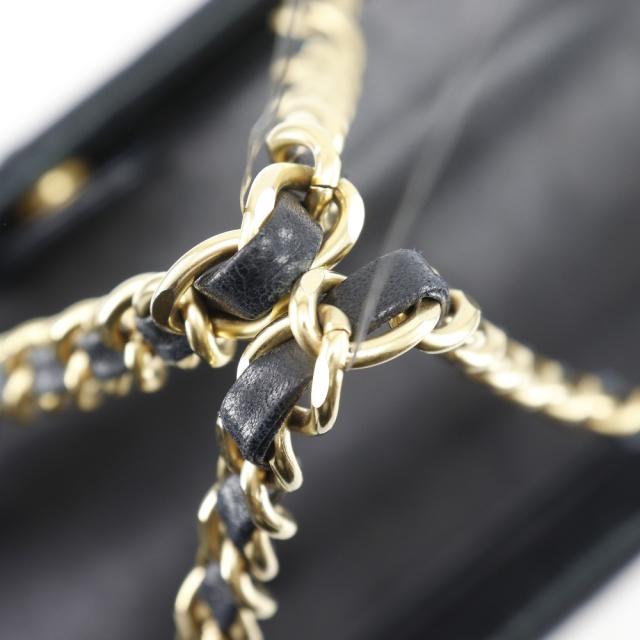 CHANEL シャネル チェーントート チョコバー チョコバー ジャージ 黒 トートバッグ_4