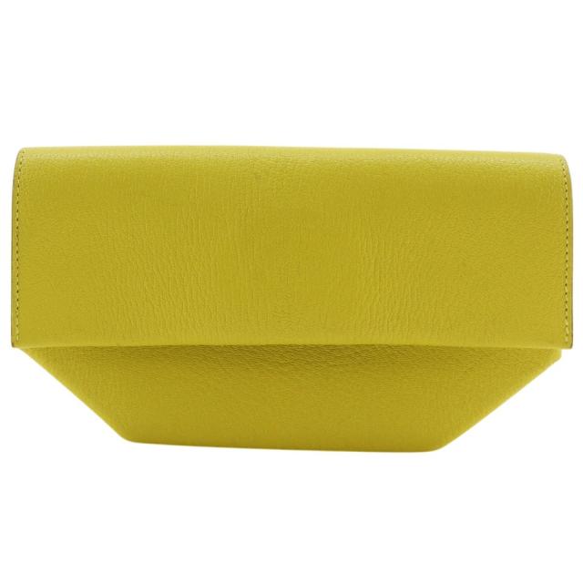 HERMES エルメス オプリ 071966CK シェーブル ライム 黄緑 クラッチバッグ レディース
