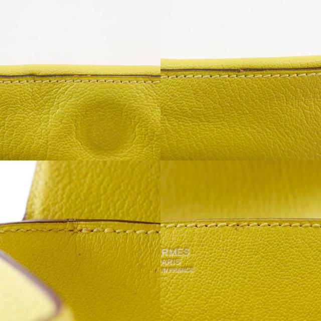 HERMES エルメス オプリ 071966CK シェーブル ライム 黄緑 クラッチバッグ レディース_10