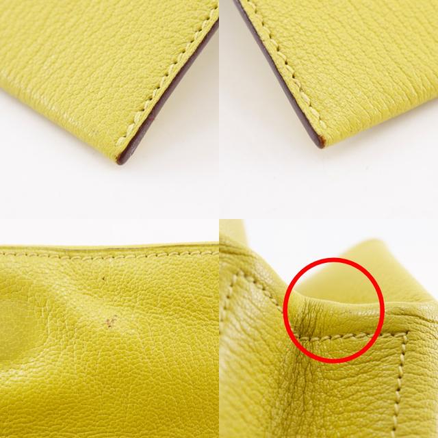 HERMES エルメス オプリ 071966CK シェーブル ライム 黄緑 クラッチバッグ レディース_11
