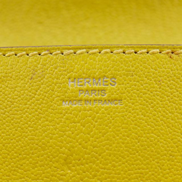 HERMES エルメス オプリ 071966CK シェーブル ライム 黄緑 クラッチバッグ レディース_16