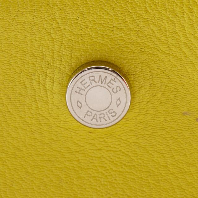 HERMES エルメス オプリ 071966CK シェーブル ライム 黄緑 クラッチバッグ レディース_15