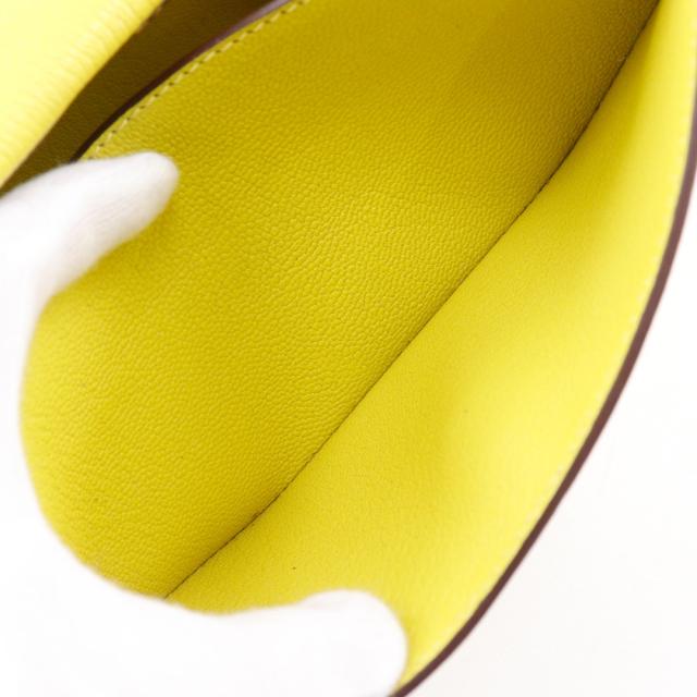HERMES エルメス オプリ 071966CK シェーブル ライム 黄緑 クラッチバッグ レディース_5