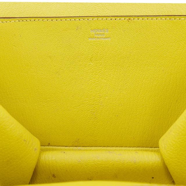 HERMES エルメス オプリ 071966CK シェーブル ライム 黄緑 クラッチバッグ レディース_8