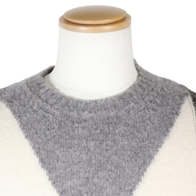 MONCLER モンクレール AGLIONE TRICOT GIROCOLLO B20912009400 ウール グレー セーター メンズ_1