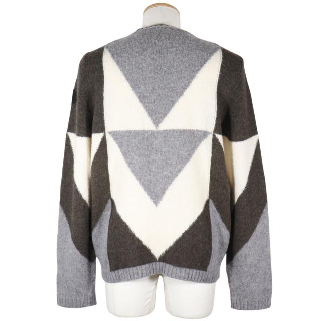 MONCLER モンクレール AGLIONE TRICOT GIROCOLLO B20912009400 ウール グレー セーター メンズ_2