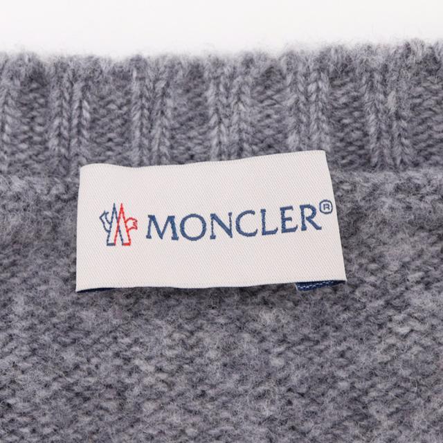 MONCLER モンクレール AGLIONE TRICOT GIROCOLLO B20912009400 ウール グレー セーター メンズ_5