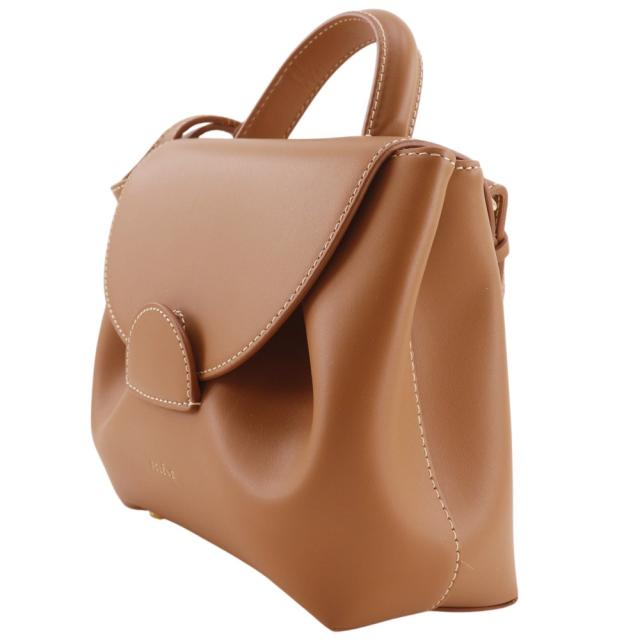 POLENE ポレーヌ Numero Un Nano 2WAYショルダー カーフ 茶 ハンドバッグ レディース 【中古】_1