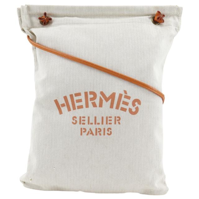 HERMES エルメス アリーヌGM トワルシェブロン ベージュ ショルダーバッグ ユニセックス 27,820円